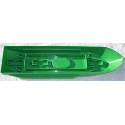Boat, Hull Unitary 51 x 12 x 6 with Side Bulges, Base - Green