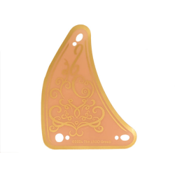 Plastic Part for Set 75681 - Light Nougat Sail with Gold Border and Filigree Pattern
