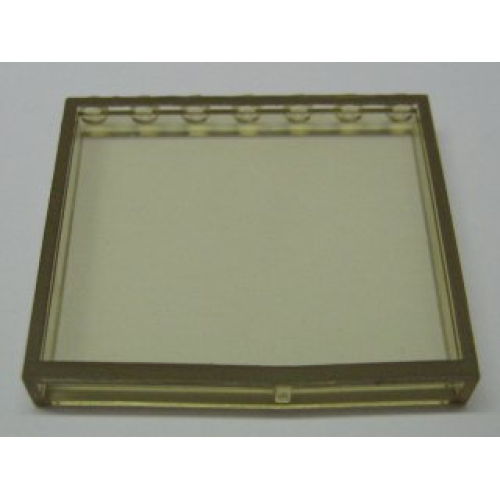 Деталь LEGO Mx1576pb04 Modulex, Window 1 x 7 x 6 with Brown Border Pattern