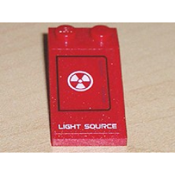 Slope 18 4 x 2 with 'LIGHT SOURCE' Pattern (Sticker) - Set 7701