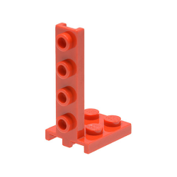 Bracket 2 x 2 - 1 x 4 - Red