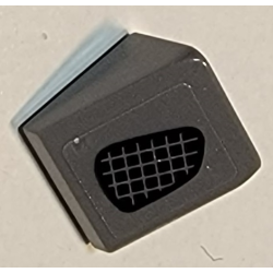Slope 30 1 x 1 x 2/3 with Black Grille Pattern Model Right Side (Sticker) - Set 75877