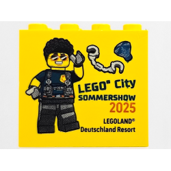 Brick 2 x 4 x 3 with LEGO City SOMMERSHOW 2025 LEGOLAND Deutschland Resort Pattern