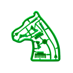 Belville Accessories - Complete Sprue - Horse Tack - Green