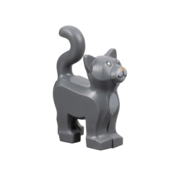 Cat, Standing with Black Eyes, Nougat Nose, Light Bluish Gray Muzzle and Chest Pattern Cat, Standing with Black Eyes, Nougat Nose, Light Bluish Gray Muzzle and Chest Pattern