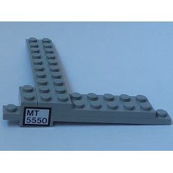 Stickered Assembly 10 x 10 x 1 1/3 with 'MT 5550' Pattern (Sticker) - Set 5550 - 2 Plate 1 x 2, 1 Plate 1 x 10, 1 Plate 2 x 8, 1 Plate 2 x 10