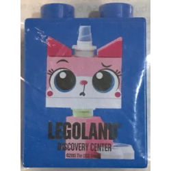 Duplo, Brick 1 x 2 x 2 with LEGOLAND Discovery Center Unikitty Pattern