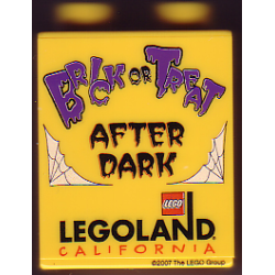 Duplo, Brick 1 x 2 x 2 with Halloween 2007 Brick or Treat After Dark Pattern Duplo, Brick 1 x 2 x 2 with Halloween 2007 Brick or Treat After Dark Pattern