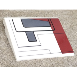 Slope 10 6 x 8 with SW Republic Attack Gunship Pattern Model Right Side (Sticker) - Set 7676 Slope 10 6 x 8 with SW Republic Attack Gunship Pattern Model Right Side (Sticker) - Set 7676