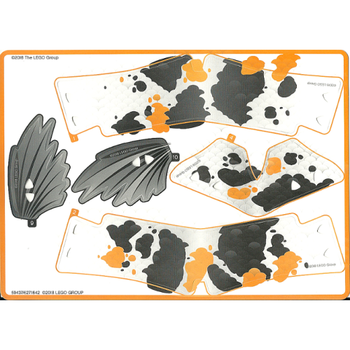 Деталь LEGO 81000pls01 Plastic Sheet for Set 81000, Sheet 1 - (59437/6271642)