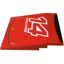 Stickered Assembly 8 x 8 x 1 with '14 CHALLENGE' and Ferrari Logo Pattern (Sticker) - Set 8143 - 1 Slope 10 6 x 8, 2 Tile 1 x 8 Stickered Assembly 8 x 8 x 1 with '14 CHALLENGE' and Ferrari Logo Pattern (Sticker) - Set 8143 - 1 Slope 10 6 x 8, 2 Tile 1 x 8