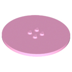 Tile, Round 8 x 8 with 4 Studs in Center