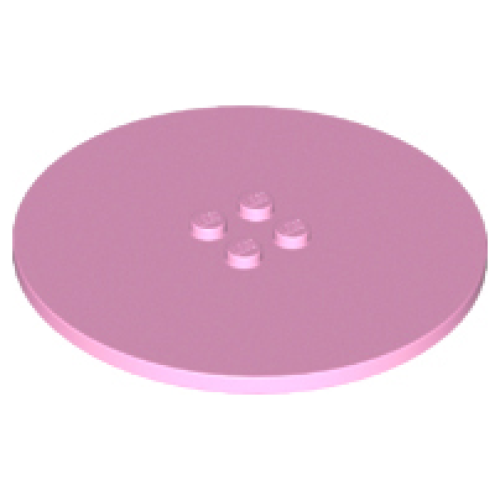 Деталь LEGO 6177 Tile, Round 8 x 8 with 4 Studs in Center