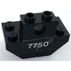 Stickered Assembly 4 x 2 x 2 1/3 with '7750' Pattern (Sticker) - Set 7750 - 2 Slope, Inverted 45 2 x 2, 1 Plate 2 x 4, 1 Technic, Brick 1 x 2 with Hole