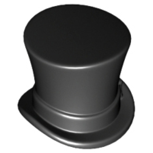 Деталь LEGO 27149 Minifigure, Headgear Hat, Top Hat with Ribbon
