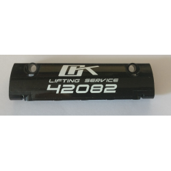 Technic, Panel Curved 11 x 3 with 2 Pin Holes through Panel Surface with 'OK LIFTING SERVICE 42082' Pattern (Sticker) - Set 42082