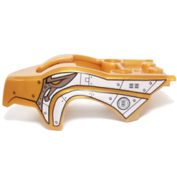 Flywheel Fairing Bird Raptor Shape with White Scaled Armor Pattern