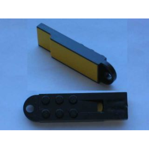 Деталь LEGO x870cc01 Electric, Train 4.5V Whistle Thin with Yellow Base