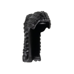 Minifigure, Hair Female Long Braided Ponytail - Black