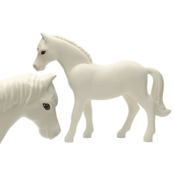 Horse, Belville with Black Rimmed Eyes with White and Dark Orange Irises Pattern