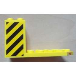 Cockpit 7 x 4 x 3 with Black and Yellow Danger Stripes Pattern on Both Sides (Stickers) - Set 7249 Cockpit 7 x 4 x 3 with Black and Yellow Danger Stripes Pattern on Both Sides (Stickers) - Set 7249