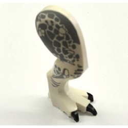 Dinosaur Leg Large (Rear) Tyrannosaurus rex Right with Black Pin with Black Claws and Dark Bluish Gray Scales Pattern