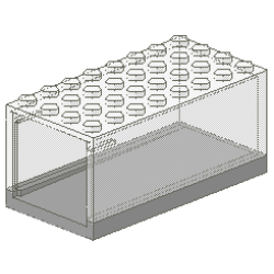 Garage 4 x 8 x 3 Box - HO with Trans-Clear Top Garage 4 x 8 x 3 Box - HO with Trans-Clear Top