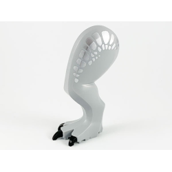 Dinosaur Leg Large (Rear) Tyrannosaurus rex Left with Black Pin with Black Claws and Silver Scales Pattern