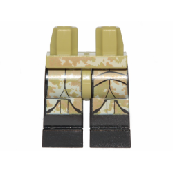 Hips and Black Legs with SW Camouflage Armor, Black Lines Pattern Hips and Black Legs with SW Camouflage Armor, Black Lines Pattern