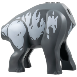 Dinosaur Body Brachiosaurus / Titanosaurus with 2 Black Rotation Joint Sockets with White Markings Pattern Dinosaur Body Brachiosaurus / Titanosaurus with 2 Black Rotation Joint Sockets with White Markings Pattern