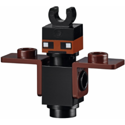 Minecraft Bat (Plate, Round 1 x 1, Thin Dark Brown Neck Bracket) - Brick Built Minecraft Bat (Plate, Round 1 x 1, Thin Dark Brown Neck Bracket) - Brick Built