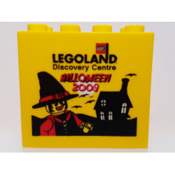Brick 2 x 4 x 3 with Legoland Discovery Centre 2009 Halloween Pattern Brick 2 x 4 x 3 with Legoland Discovery Centre 2009 Halloween Pattern