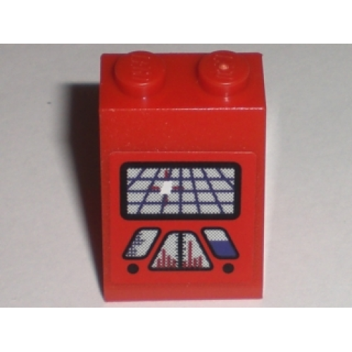 Деталь LEGO 3678bpb024 Slope 65 2 x 2 x 2 with Bottom Tube with Control Console Pattern (Sticker) - Set 5984