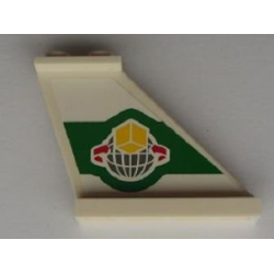 Tail 4 x 1 x 3 with Box and Arrows and Globe Right and Red SP3 Badge and Black 'POLICE' Left Pattern (Stickers) - Set 5983