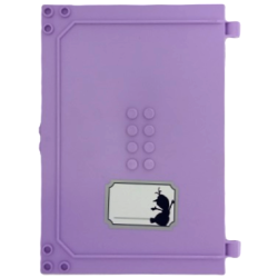 Container, Book Cover Half, 16 x 12 x 2 2/3 (Storybook Adventures) with Name Label with Dark Blue Olaf Silhouette on White Background Pattern (Sticker) - Set 43175 Container, Book Cover Half, 16 x 12 x 2 2/3 (Storybook Adventures) with Name Label with Dark Blue Olaf Silhouette on White Background Pattern (Sticker) - Set 43175