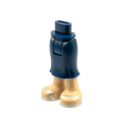 Mini Doll Hips and Skirt Long, Light Nougat Legs and Silver Sandals Pattern - Thick Hinge Mini Doll Hips and Skirt Long, Light Nougat Legs and Silver Sandals Pattern - Thick Hinge