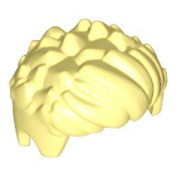 Mini Doll, Hair Short Spiked, Swept Up in Front - Bright Light Yellow