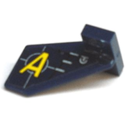 Tail Shuttle, Small with Yellow 'A' and Silver Lines Pattern on Left Side (Sticker) - Set 8631