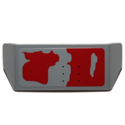 Vehicle, Spoiler with Bar Handle with Worn Dark Red Patches Pattern Model Left Side (Sticker) - Set 75099 Vehicle, Spoiler with Bar Handle with Worn Dark Red Patches Pattern Model Left Side (Sticker) - Set 75099