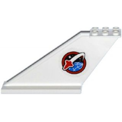 Tail 12 x 2 x 5 with Space Shuttle Logo Pattern on Both Sides (Stickers) - Set 60080 Tail 12 x 2 x 5 with Space Shuttle Logo Pattern on Both Sides (Stickers) - Set 60080