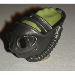 Minifigure, Head, Modified Reptile with Pearl Dark Gray Breathing Mask Pattern (SW Teedo)