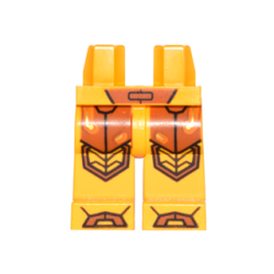 Hips and Legs with Orange and Gold Circuitry and Dark Orange Armor, Knee Pads and Boots Pattern Hips and Legs with Orange and Gold Circuitry and Dark Orange Armor, Knee Pads and Boots Pattern
