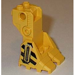 Support Foot Platform with Black Danger Stripes and Silver Hose Pattern on Both Sides (Robot Diver) Support Foot Platform with Black Danger Stripes and Silver Hose Pattern on Both Sides (Robot Diver)