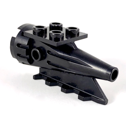 Деталь LEGO 4746 Tail 4 x 2 x 2, Aircraft Rocket Engine - Black