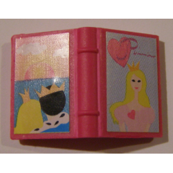 Minifigure, Utensil Book 2 x 3 with Princess and Sunset Pattern (Stickers) - Set 7578 Minifigure, Utensil Book 2 x 3 with Princess and Sunset Pattern (Stickers) - Set 7578