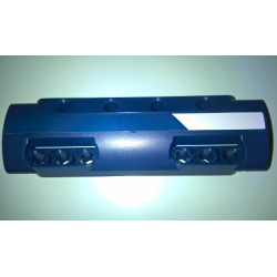 Technic, Panel Curved 11 x 3 with 10 Pin Holes through Panel Surface with White Stripe Pattern Model Left Side (Sticker) - Set 41999