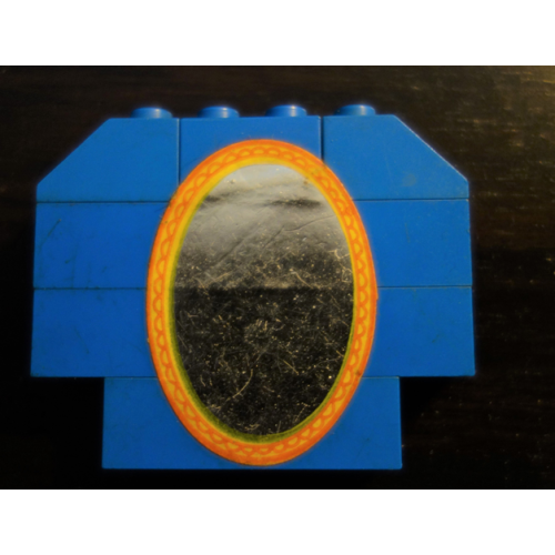 Деталь LEGO BA248pb01 Stickered Assembly 6 x 1 x 4 with Mirror Pattern (Sticker) - Set 296 - 1 Brick 1 x 2, 1 Brick 1 x 4, 2 Brick 1 x 6, 2 Slope 45 2 x 1