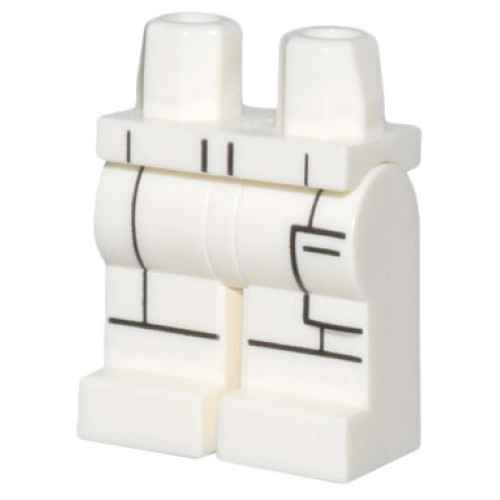 Деталь LEGO 970c00pb1390 Hips and Legs with Black Jumpsuit Outline and Side Pocket Pattern