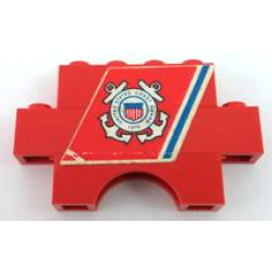 Stickered Assembly 6 x 1 x 3 with 'UNITED STATES COAST GUARD 1790' Pattern (Sticker) - Set 575-1 - 1 Brick 1 x 4, 1 Brick 1 x 6, 1 Brick Arch 1 x 4 Stickered Assembly 6 x 1 x 3 with 'UNITED STATES COAST GUARD 1790' Pattern (Sticker) - Set 575-1 - 1 Brick 1 x 4, 1 Brick 1 x 6, 1 Brick Arch 1 x 4