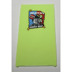 Glass for Window 1 x 4 x 6 with 'I BELIEVE IN HARVEY DENT' Poster Pattern (Sticker) - Set 70912